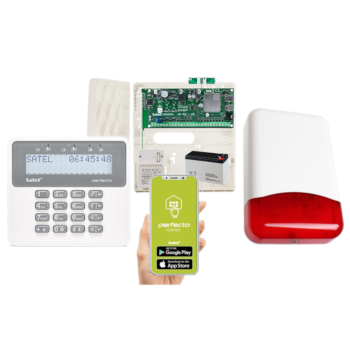ZESTAW ALARMOWY SATEL PERFECTA 32-WRL LTE SET-A + PRF-LCD + 7Ah + AWT150 + SYRENA TI700
